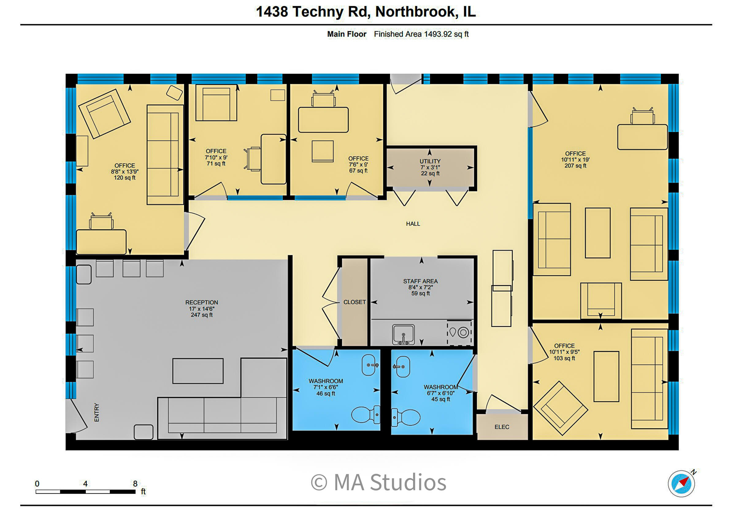 Commercial Floor Plan | Northbrook, IL